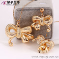 62493 Xuping cheap new design colorful charms pendant gold plated jewelry set fashion designer